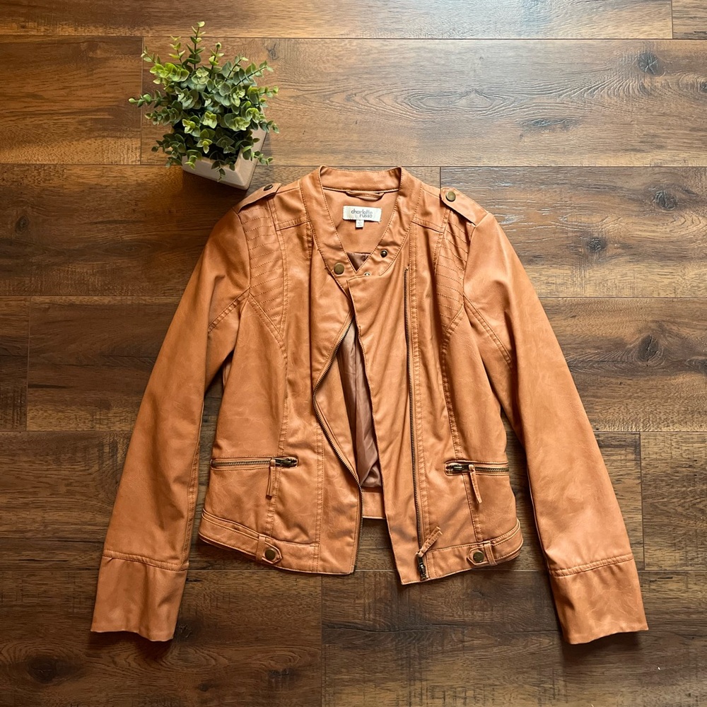 Women’s Charlotte Russe Faux Leather Jacket - size S